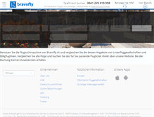 Tablet Screenshot of bravofly.ch